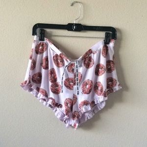 Pink Victoria's secret donut shorts